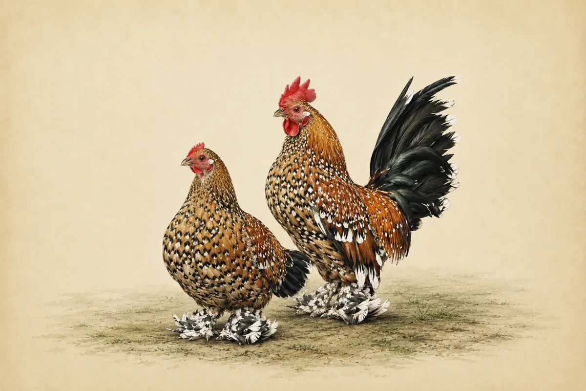 Millefleur Booted Bantam